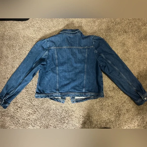 Anthro Pilcro puff sleeve denim jacket - XL - Picture 5 of 8